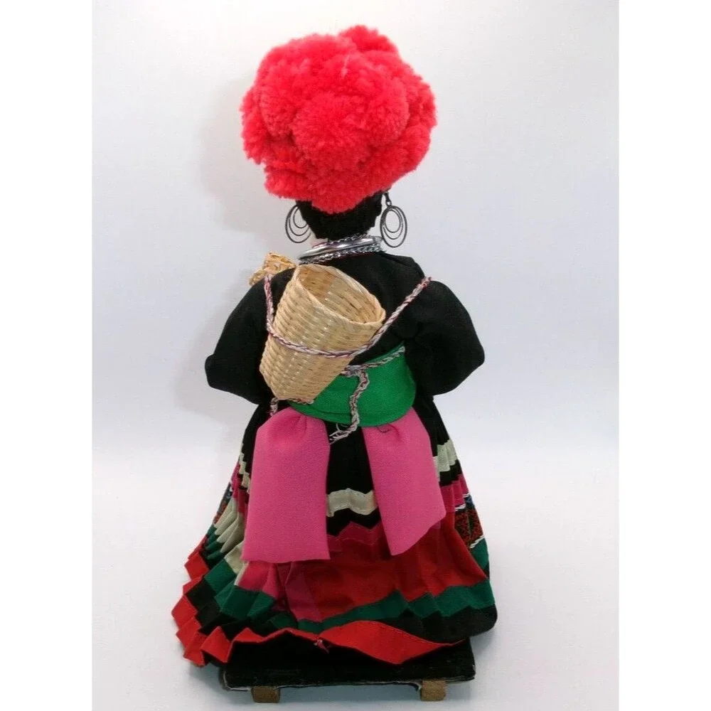 House Of Handicrafts Folk Art Doll Meo Lai by Artist Vanida Stockinette Face 10